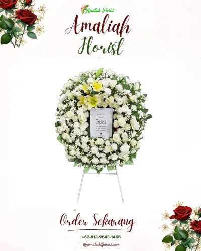 Krans Bunga Duka Cita di Ampenan Tengah